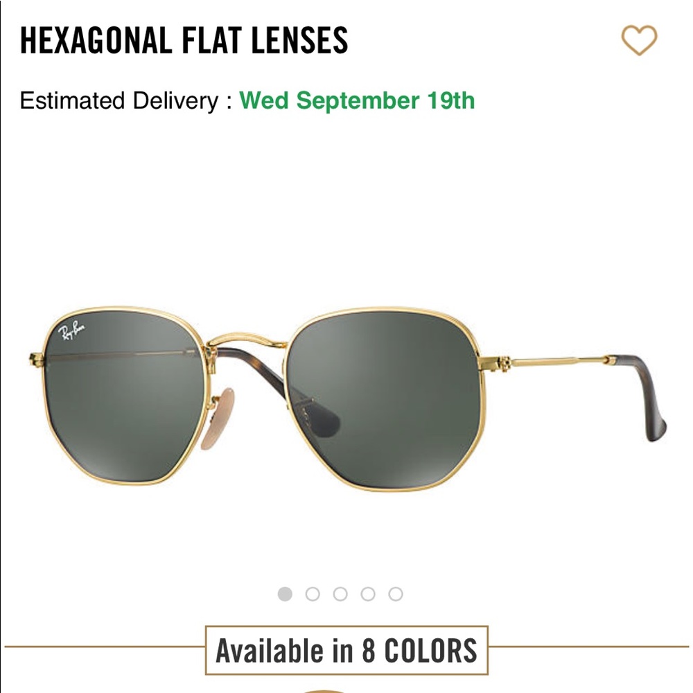 Ray Ban Hexagonal Flat Lens